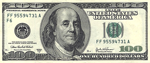 Image result for $100 bill
