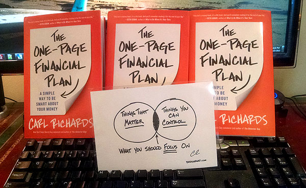 one page financial plan book