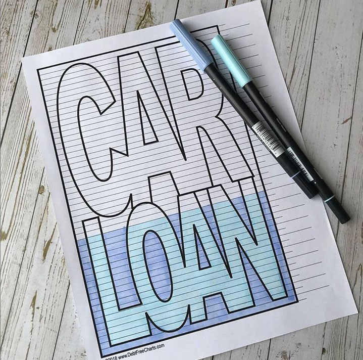 Car Loan Debt Free Chart