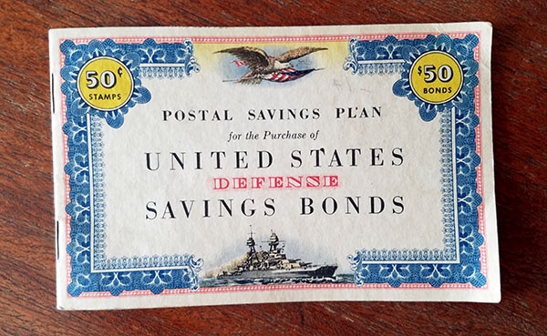 defense savings bonds stamp booklet