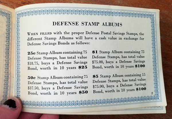 defense stamp albums