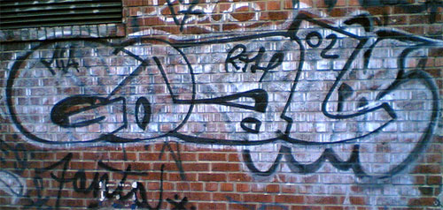 goals graffiti brick wall