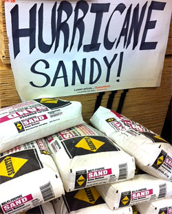 hurricane sandy sandbags