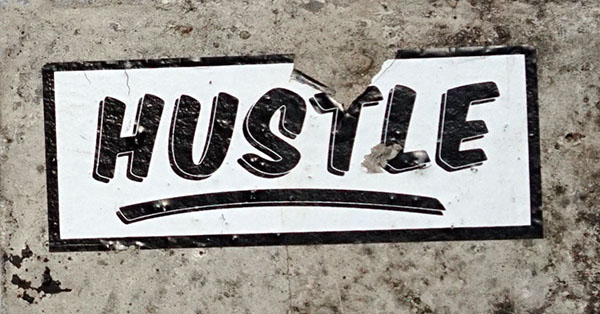 hustle sticker
