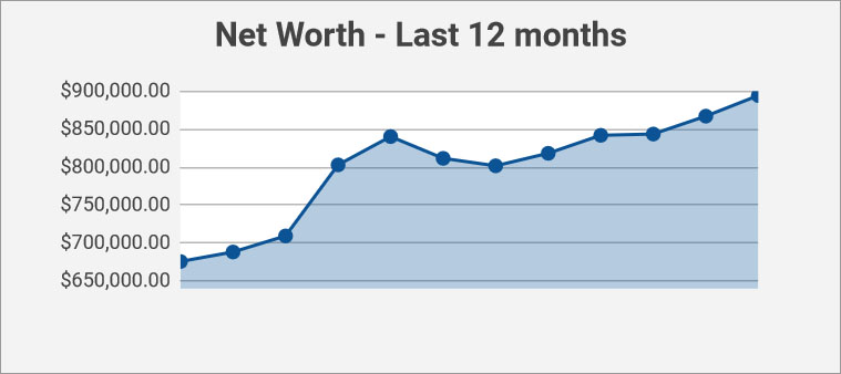 last 12 months net worth