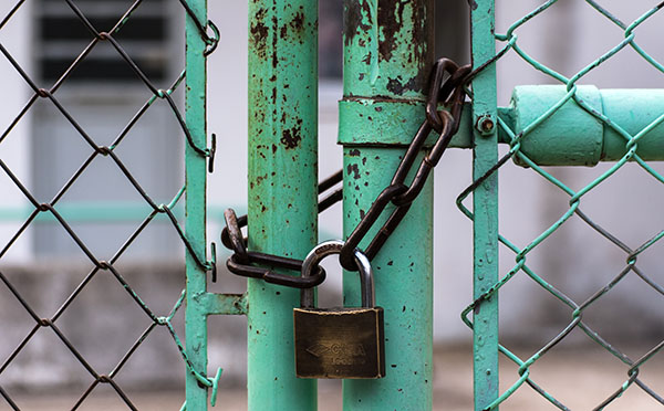 locked fence