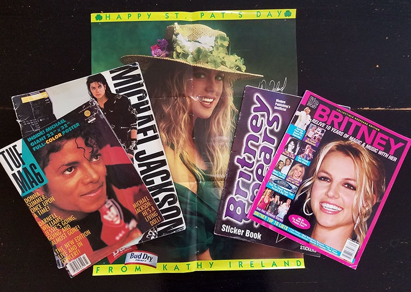 vintage mags and poster