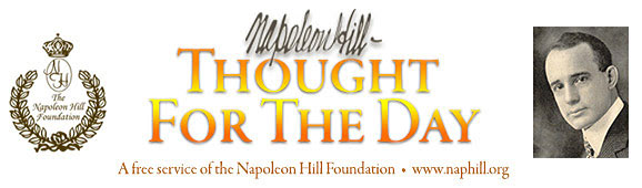 napoleon hill thought for day