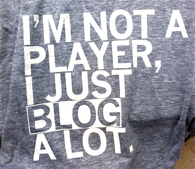 I'm not a player I just blog a lot