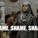 shame game of thrones gif