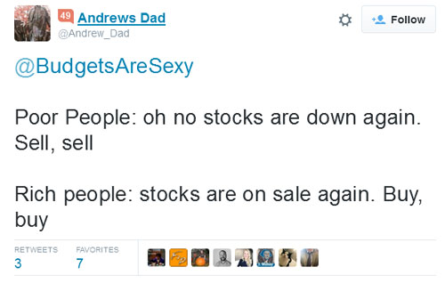 stocks crash rich poor mentality