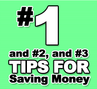 tips for saving money